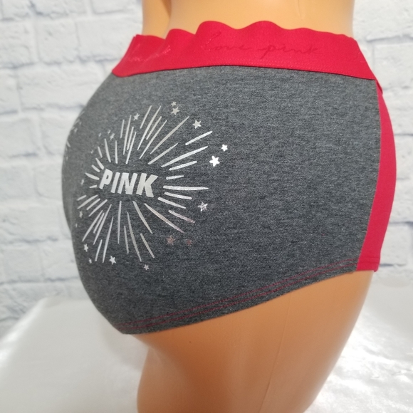 PINK Victoria's Secret Foil Bling Boyshort Panty Extra Large New - Picture 4 of 12